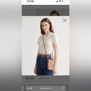 Quince cross body purse
